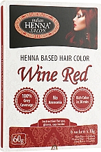 Парфумерія, косметика Фарба для волосся "Червоне вино" - Indian Henna Salon Based Hair Colour Wine Red