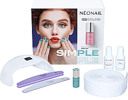 NeoNail Professional Simple One Step Basic Starter Set (n/polish/7.2g + lamp + n/cln/50ml + rem/50ml + accessories) - Набір — фото N1