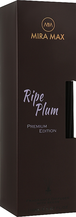 Аромадиффузор + тестер - Mira Max Ripe Plum Fragrance Diffuser With Reeds Premium Edition — фото N1