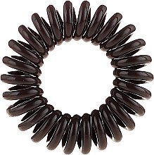 Резинки для волос шоколадные + красная, 4 шт - Hair Springs — фото N2