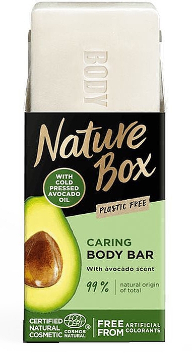 Твердий гель для душу з олією авокадо - Box Body Bar With Avocado Oil — фото N1