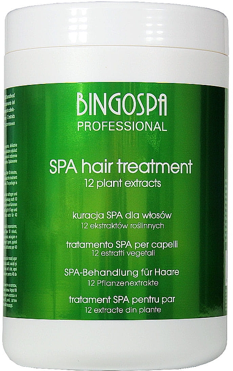 Лечение для волос "12 растительных экстрактов" - BingoSpa Spa Treatment For Hair 12 Plant Extracts — фото N1