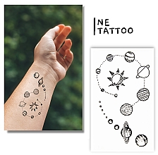 Тимчасове тату «Сонячна система» - Ne Tattoo — фото N1