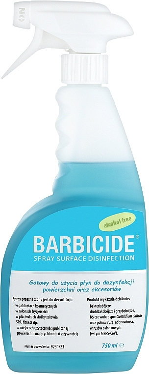 Спрей для дезинфекции - Barbicide Hygiene Spray — фото N1