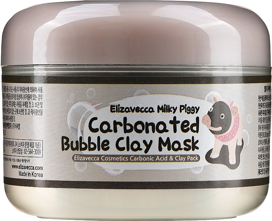Маска для лица глиняно-пузырьковая - Elizavecca Face Care Milky Piggy Carbonated Bubble Clay Mask