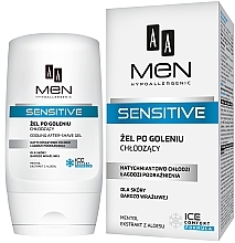 Гель після гоління - AA Cosmetics Men Sensitive After-Shave Gel Cooling — фото N1