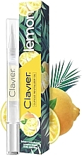 Відновлювальна олія для кутикули в олівці "Лимон" - Clavier Lemon Cuticule Revitalizer Oil — фото N1