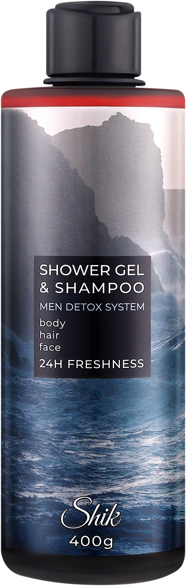 Гель-шампунь для душу та волосся - Shik Men Detox System Shower Gel&Shampoo — фото 400ml