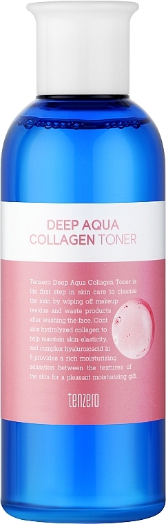 Тонер для обличчя з колагеном - Tenzero Deep Aqua Collagen Toner — фото N1