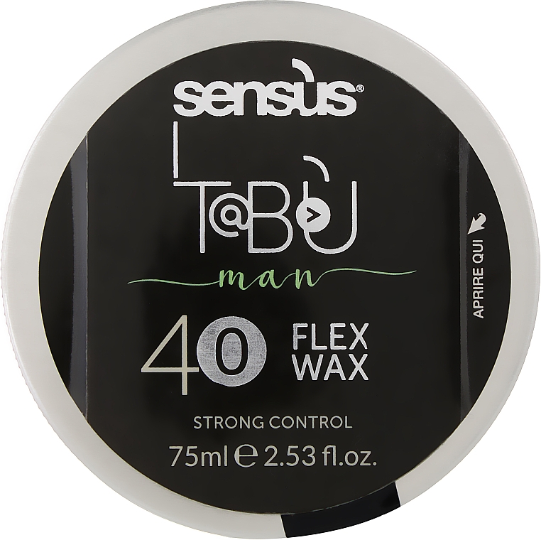 Крепкий матовый воск для волос - Sensus Tabu Flex Wax 40  — фото N1