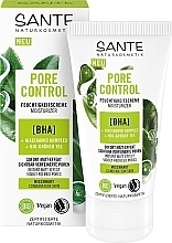 Парфумерія, косметика Біокрем для зволоження комбінованої шкіри обличчя з BHA-кислотою - Sante Pore Control Cream