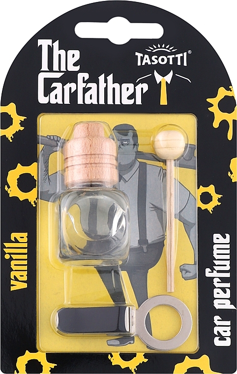 Автомобильный ароматизатор на дефлектор - Tasotti Carfather Wood Vanilla — фото N1