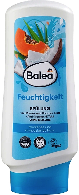 Зволожувальний бальзам-ополіскувач для волосся - Balea Feuchtigkeit Mit Cocos-Duft