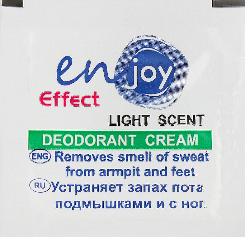 Эко-крем-дезодорант - Enjoy & Joy Light Scent Deodorant Cream (пробник)