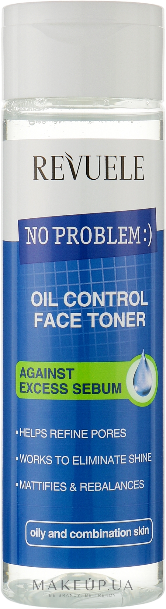 Тонік для обличчя проти надмірного виділення себуму - Revuele No Problem Oil Control Face Toner — фото 200ml