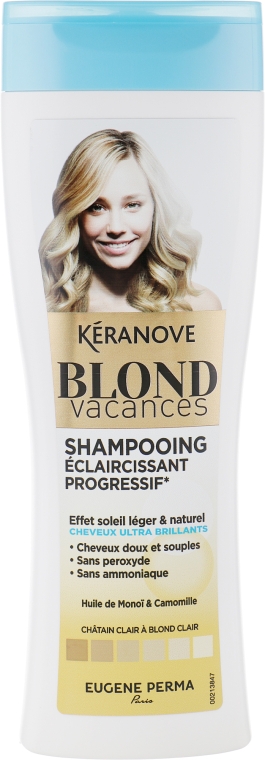 Шампунь для естественного осветления - Eugene Perma Keranove Laboratoires Shampooing Eclaircissant Blond Vacances — фото N2