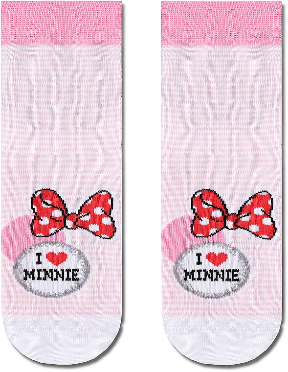 Носки для женщин, хлопковые "Disney", светло-розовые - Conte