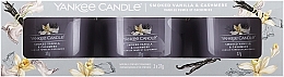 Набор - Yankee Candle Smoked Vanilla & Cashmere (candle/3x37g) — фото N1
