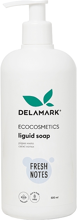 Жидкое мыло для рук "Свежие нотки" - DeLaMark — фото N1