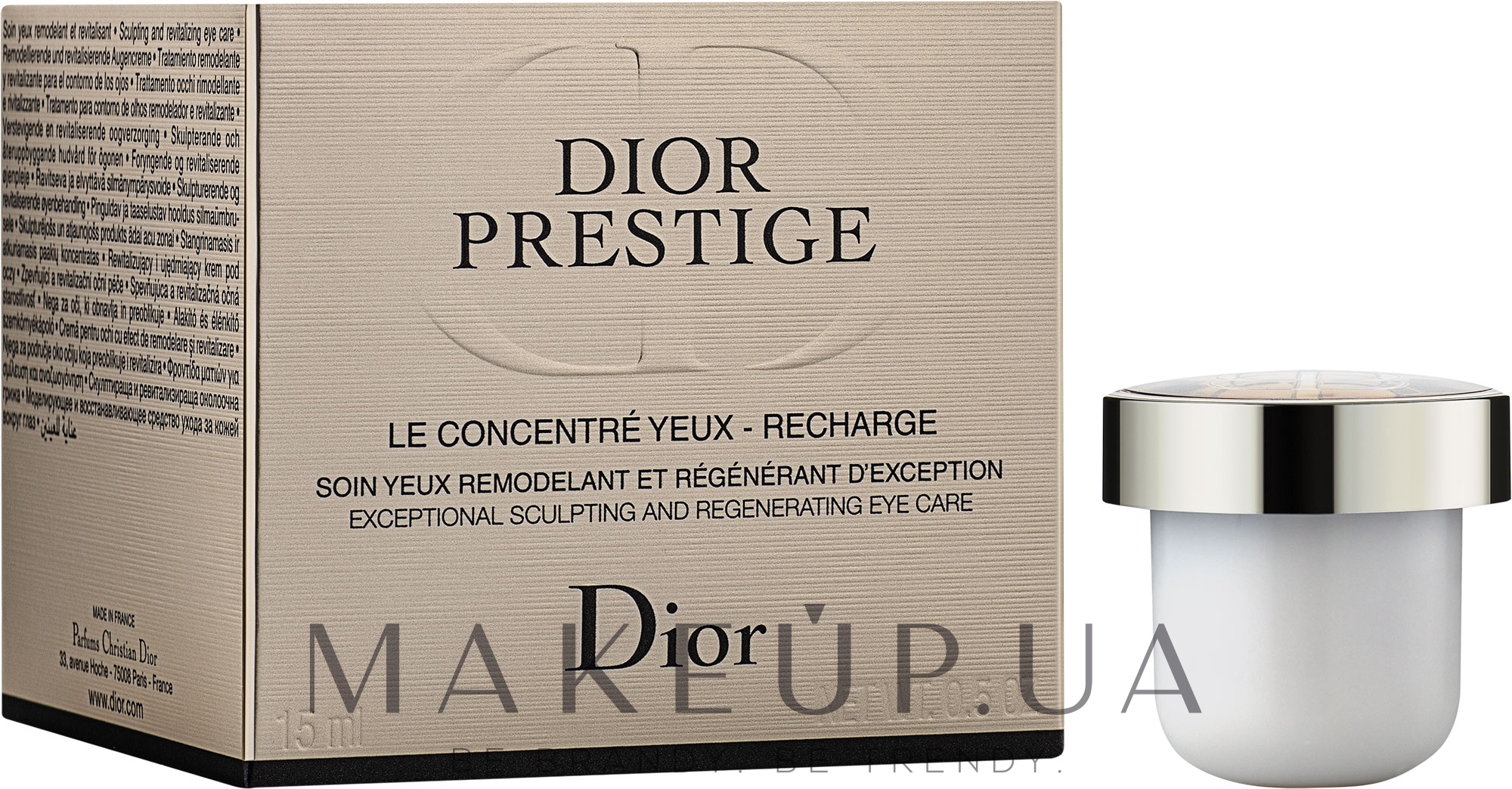 Крем для шкіри навколо очей - Christian Dior Prestige Le Concentre Yeux (змінний блок) — фото 15ml