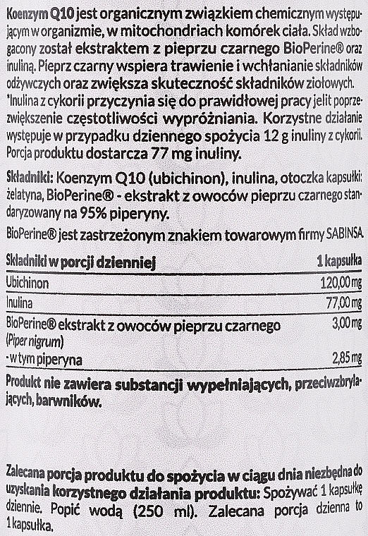 Харчова добавка "Коензим Q10", 120 мг   - Pharmovit Organic Coenzyme Q10 — фото N2