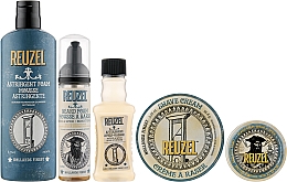 Парфумерія, косметика Набір - Reuzel (b/balm/4x35g + b/foam/4x70ml + aftershave/4x100ml + f/foam/4x200ml + cr/shave/4x95.8g + 8 cards + mirror)