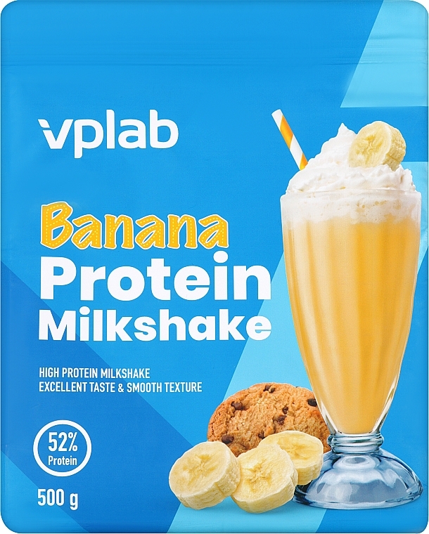Протеиновый коктейль "Банан" - VPlab Protein Milkshake — фото N1