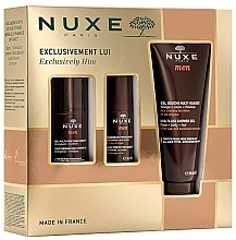 Набор - Nuxe Men Exclusively Him (f/gel/50ml + deo/50ml + sh/gel/200ml) — фото N1