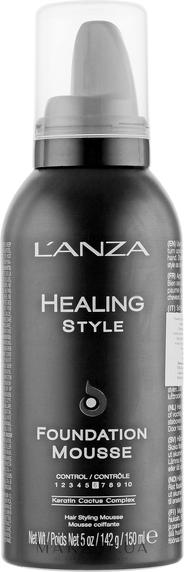 Мус-основа для укладання - L'anza Healing Style Foundation Mousse — фото 150ml