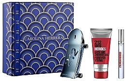 Carolina Herrera 212 Men Heroes Forever Young - Набор (edt/90ml + edt/10ml +sh/gel/100ml) — фото N1