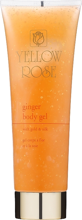 Имбирный гель для тела - Yellow Rose Ginger Body Gel With Gold And Silk — фото N1