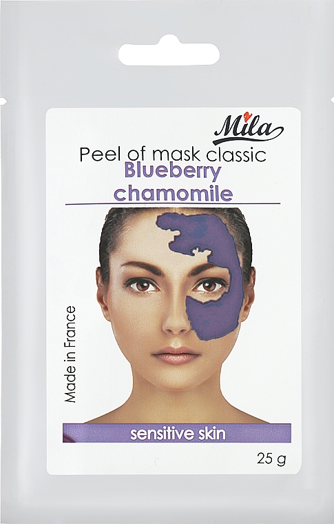 Маска альгинатная классическая порошковая "Черника и ромашка" - Mila Exfoliating Peel Off Mask Blueberry Chamomile — фото N1