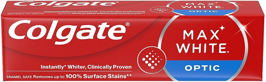 Зубная паста Optic отбеливающая для мгновенной яркой улыбки - Colgate Max White — фото N1