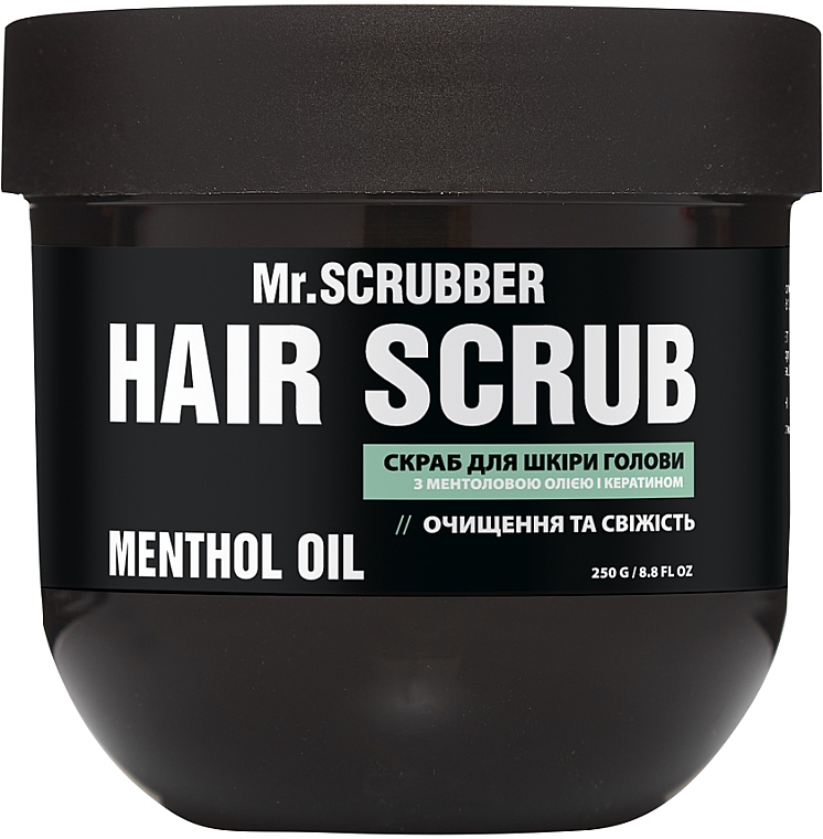 Скраб для шкіри голови, з ментоловою олією та кератином - Mr.Scrubber Menthol Oil Hair Scrub — фото N2