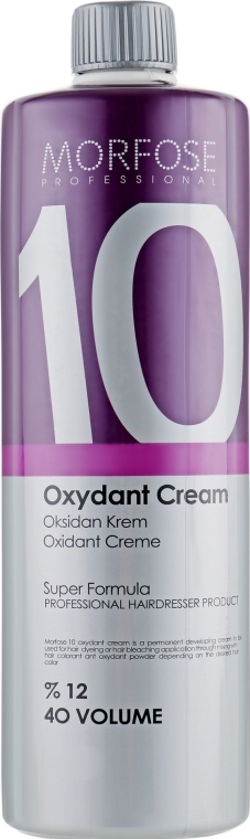 Окислювач 12% - Morfose 10 Oxidant Cream Volume 40 — фото N1