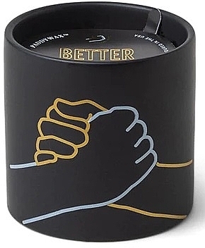 Ароматична свічка - Paddywax Impressions Ceramic Candle Better Together Black Incense & Smoke — фото N1