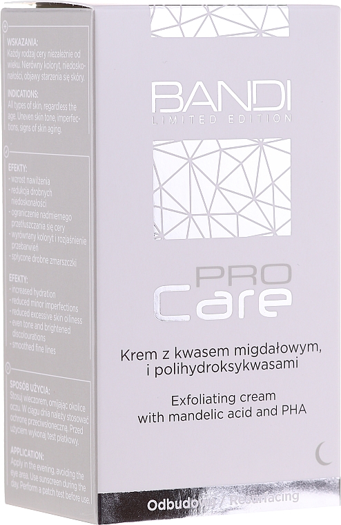 Відлущувальний крем з мигдальною і полігідроксікислотами - Bandi Professional Pro Care Exfoliating Cream With Mandelic Acid And Polyhydroxy Acids — фото N1
