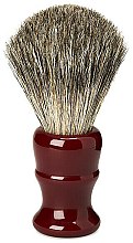 Помазок для бритья, красный - Acca Kappa Pure Badger Shaving Brush — фото N1
