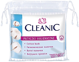 Ватні палички у поліетиленовій упаковці, 160 шт. - Cleanic Face Care Cotton Buds — фото N1