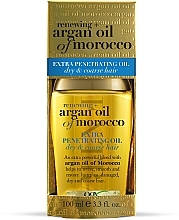 Аргановое масло Марокко для глубокого восстановления волос - OGX Moroccan Argan Oil Extra Penetrating Oil — фото N2