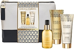 Духи, Парфюмерия, косметика Набор - Baylis & Harding Sweet Mandarin & Grapefruit Luxury Wash Bag Gift Set (sh/gel/100ml + b/lot/100ml + b/mist/100ml + bag)