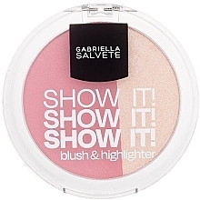 Парфумерія, косметика Рум'яна-хайлайтер для обличчя - Gabriella Salvete Show It! Blush & Highlighter