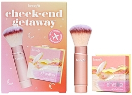 Набір - Benefit Cosmetics Cheek-end Getaway Make-up Set (blush/6g + brush/1pcs) — фото N1