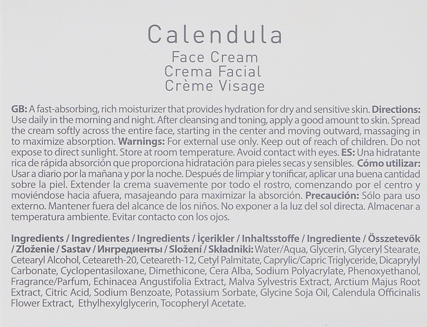 Крем для лица «Календула» - Farmasi Dr.C.Tuna Calendula Face Cream — фото N3