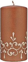 Духи, Парфюмерия, косметика Декоративная свеча "Тиффани", 7x14 см, коричневая - Artman Tiffany Candle