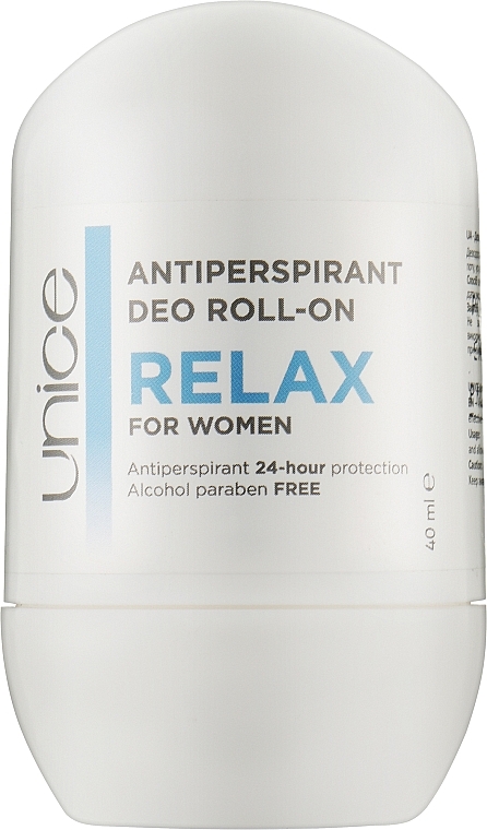 Жіночий кульковий дезодорант-антиперспірант - Unice Relax — фото N1