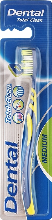 Зубная щетка "Total Clean", средняя - Dental Toothbrus — фото N1