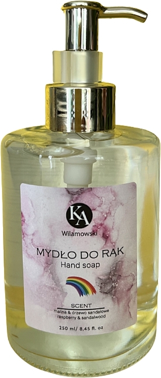 Жидкое мыло для рук "Малина и сандаловое дерево" - KaWilamowski Hand Soap Raspberry And Sandalwood — фото N1