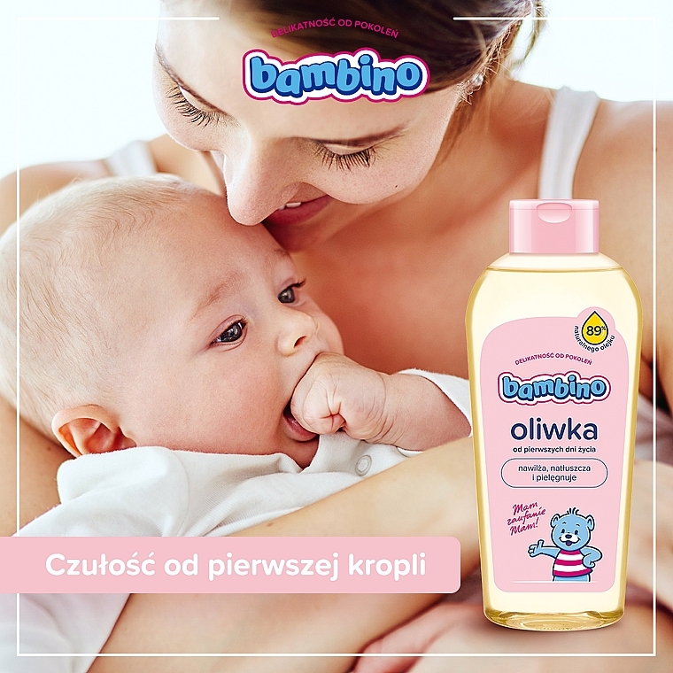 Олія з вітаміном F для немовлят - Bambino Olive For Baby With Vitamin F — фото N4