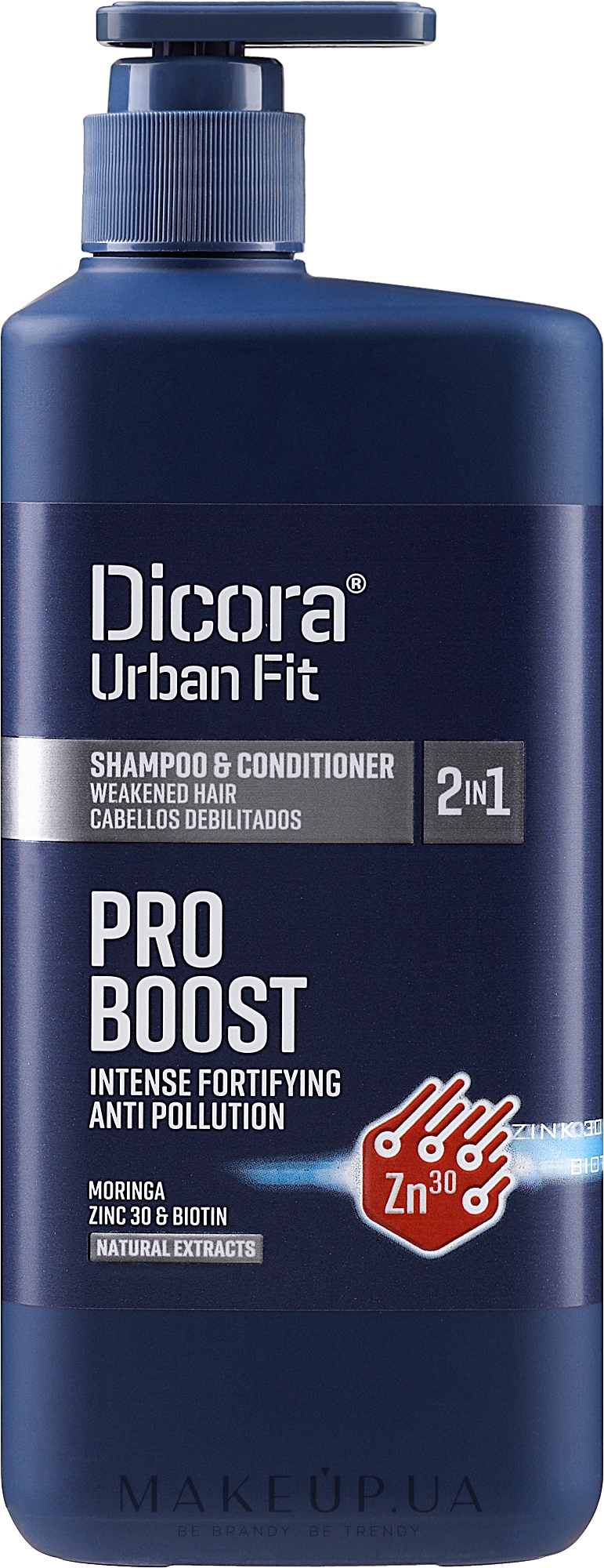 Шампунь для ослабленных волос - Dicora Urban Fit Shampoo Pro Boost — фото 400ml
